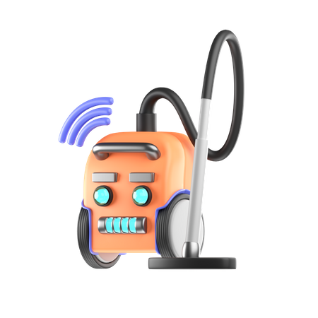 Robotic Vacuum Cleaner  3D Icon