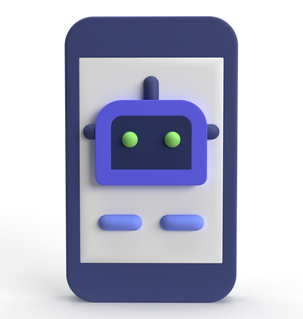 Bate-papo sobre robótica  3D Icon