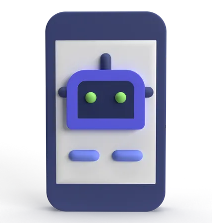Bate-papo sobre robótica  3D Icon
