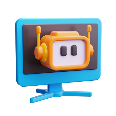 Robótico  3D Icon