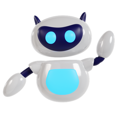 Robot’s Friendly One-Hand Pose  3D Icon