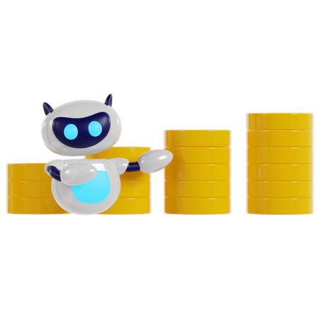 Robot’s Money Step Pose  3D Icon