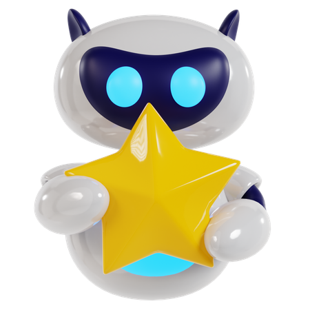 Robot’s Starry Presentation  3D Icon