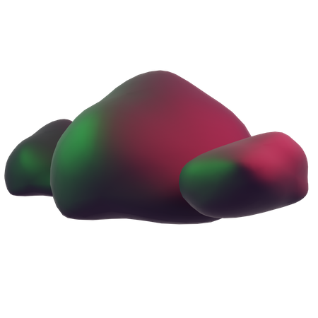 Rock  3D Icon