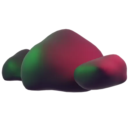 Rock  3D Icon