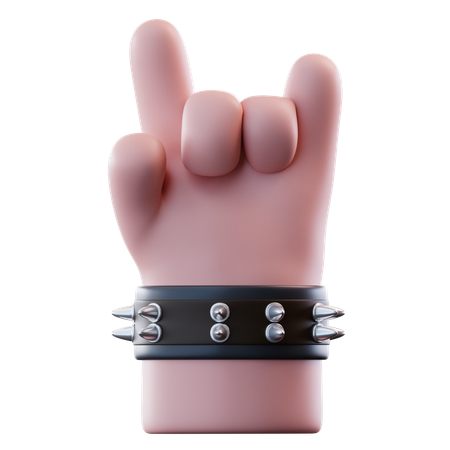 Rock And Roll Hand  3D Icon
