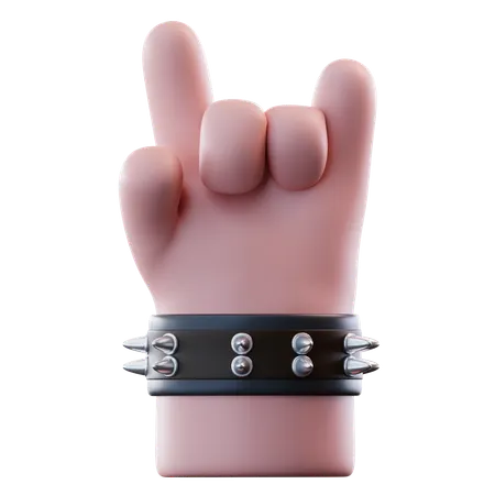 Rock And Roll Hand  3D Icon