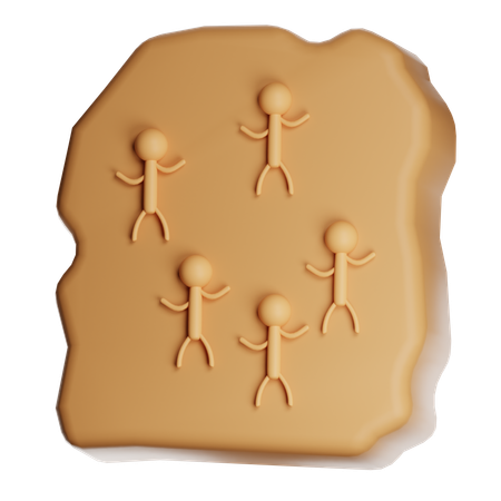 Rock Art  3D Icon