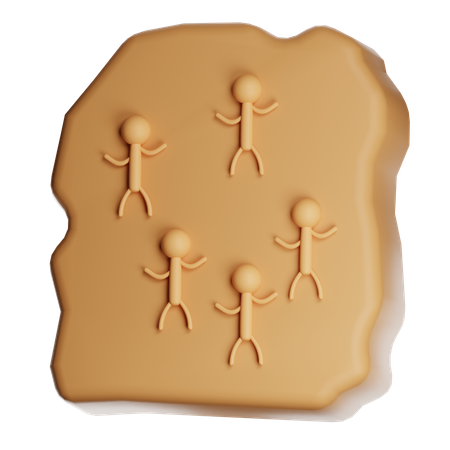 Rock Art  3D Icon