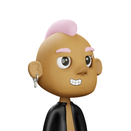 Rock Boy  3D Icon