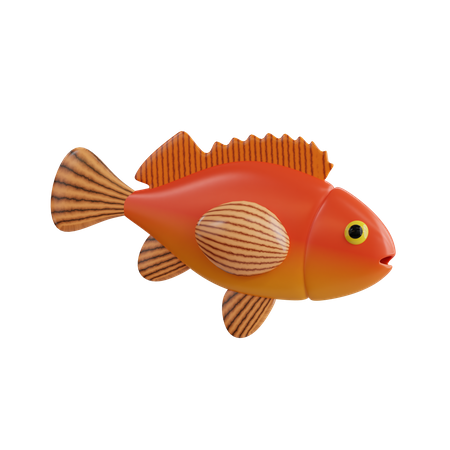 Rock Fish  3D Icon