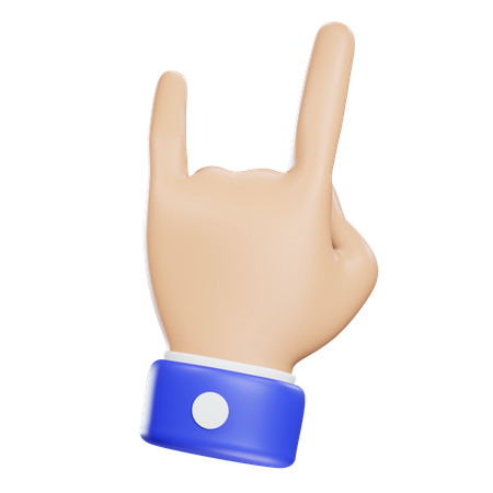 Rock Hand  3D Icon