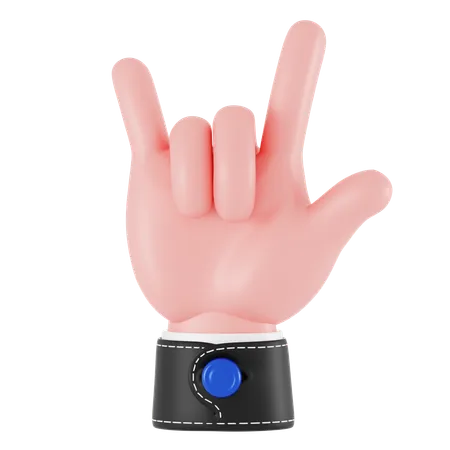 Rock-Handbewegung  3D Icon