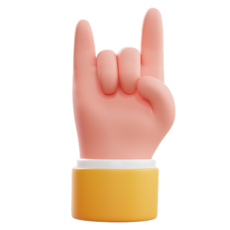 Rock-Handbewegung  3D Icon