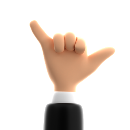 Rock Hand Gesture  3D Icon