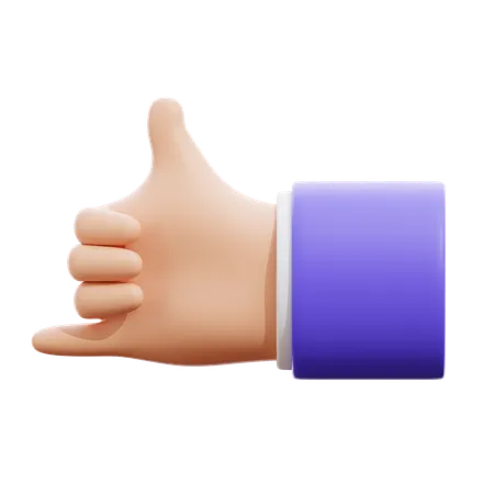 Rock Hand Gesture  3D Icon