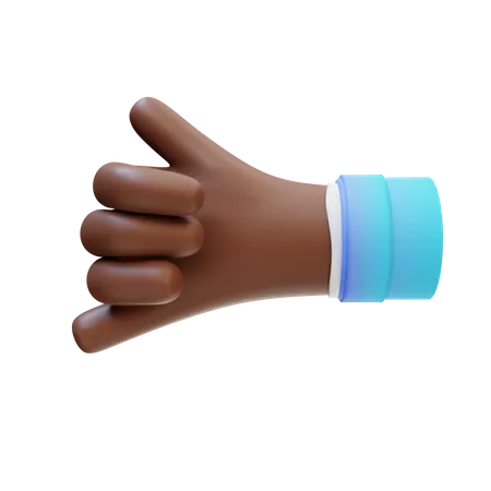 Rock hand gesture  3D Illustration