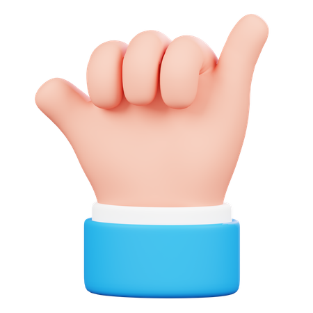 Rock Hand Gesture1  3D Icon