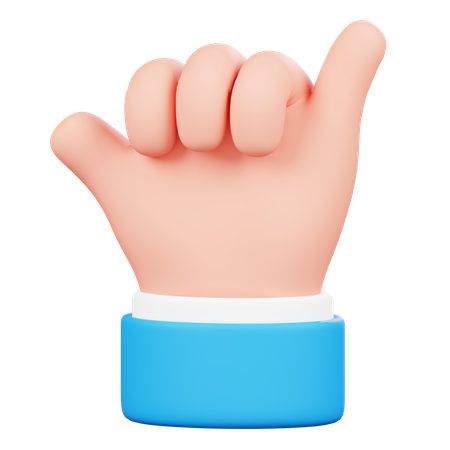 Rock Hand Gesture1  3D Icon