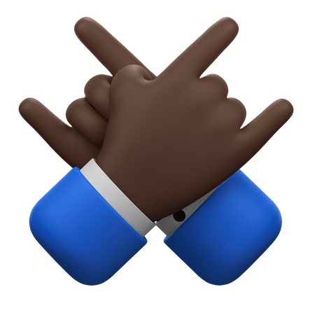 Rock Hands Gesture  3D Icon