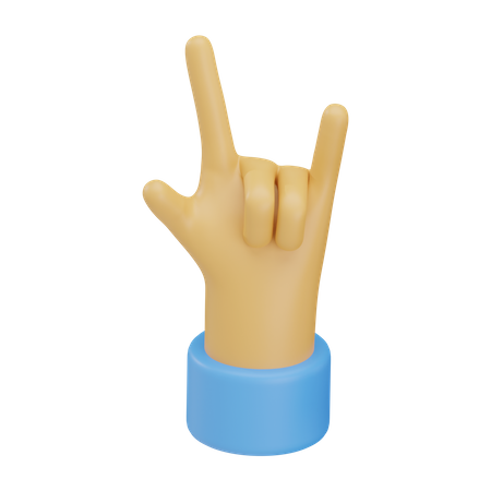 Rock'n'Roll-Handbewegung  3D Icon