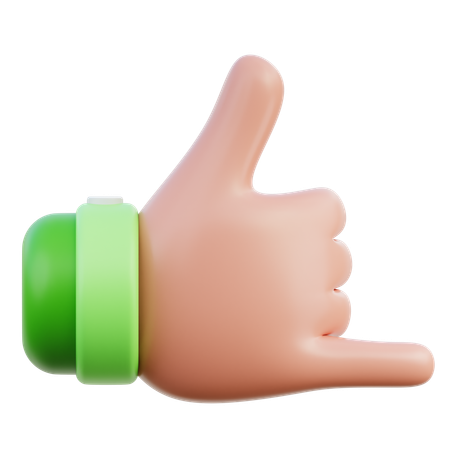 Rock no gesto com a mão  3D Icon