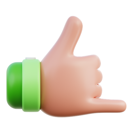 Rock on hand gesture  3D Icon