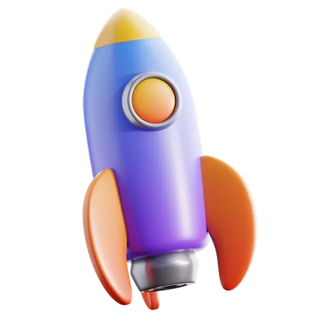 Rocket Space 3 D Icon 3D Icon