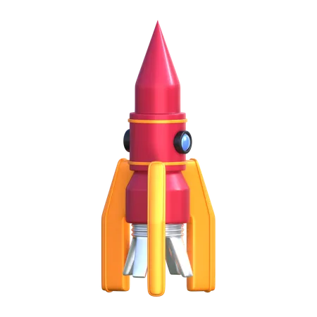Rocket 3 D Transportation Icon 3D Icon