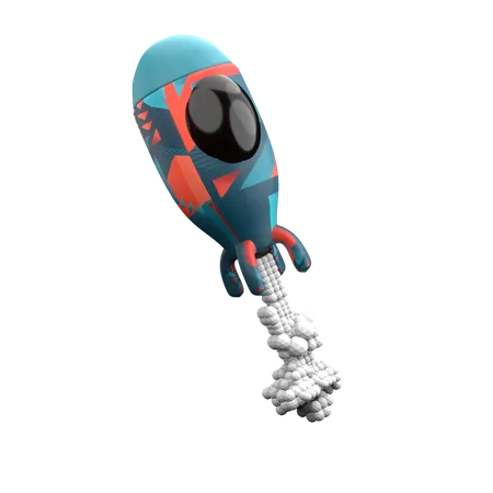 Rocket  3D Icon