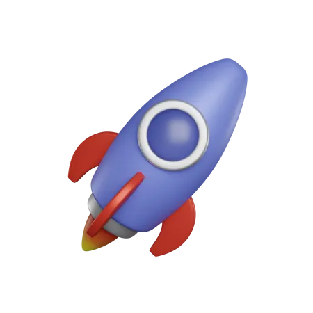 Rocket Launch 3 D Icon 3D Icon