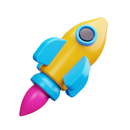 Rocket  3D Icon