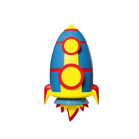 ロケット  3D Icon