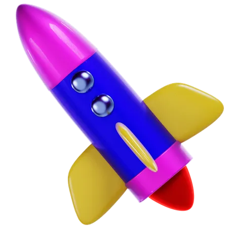 ロケット  3D Icon