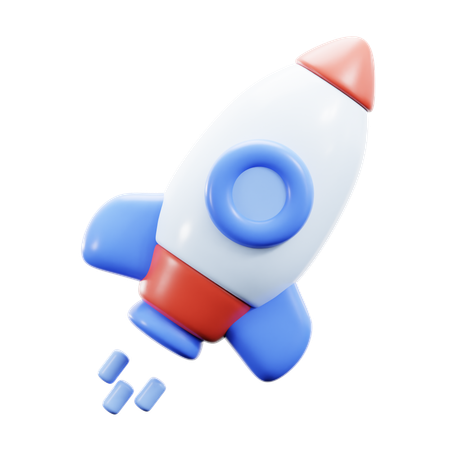 ロケット  3D Icon