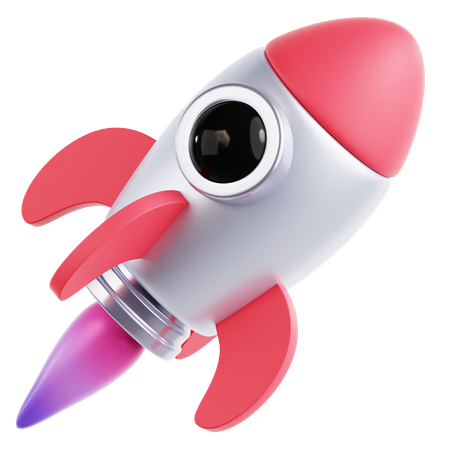 ロケット  3D Icon