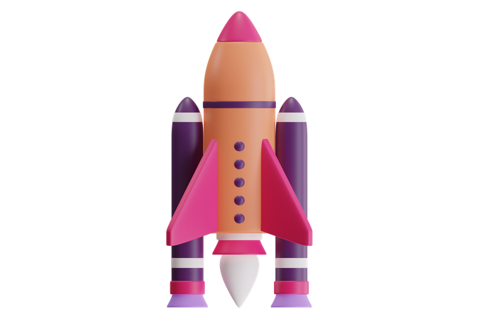 ロケット  3D Icon