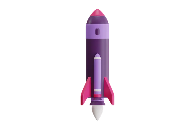 ロケット  3D Icon