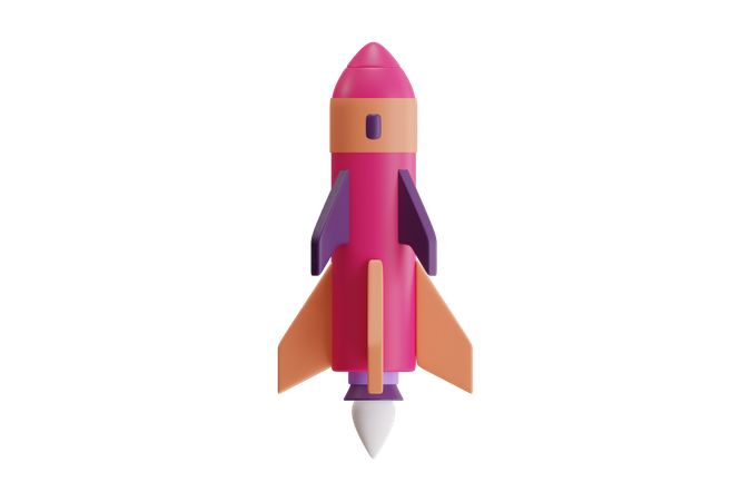 ロケット  3D Icon