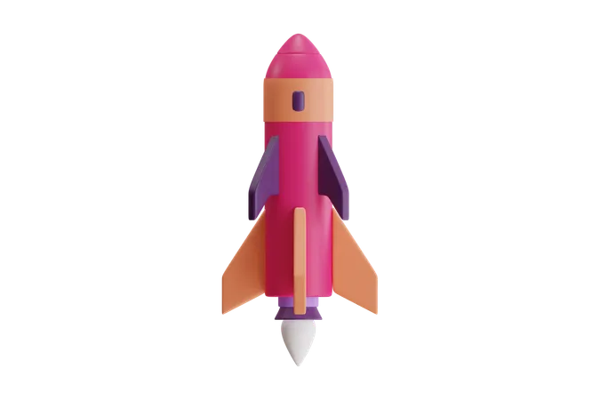 ロケット  3D Icon