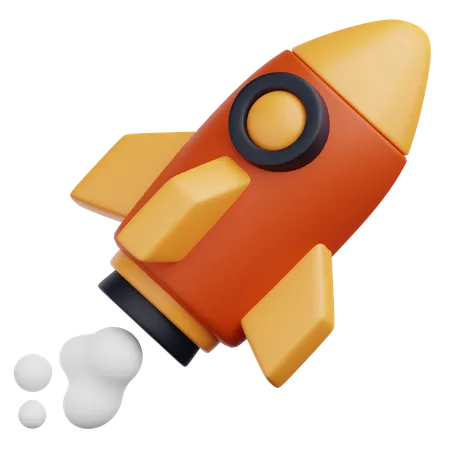 ロケット  3D Icon