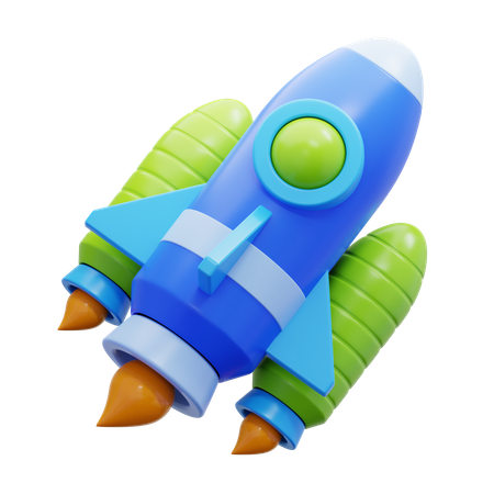 ロケット  3D Icon