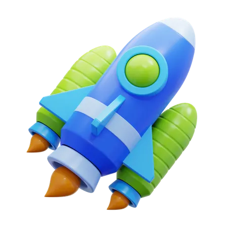 ロケット  3D Icon