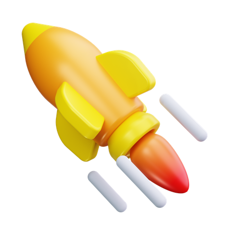 ロケット  3D Icon