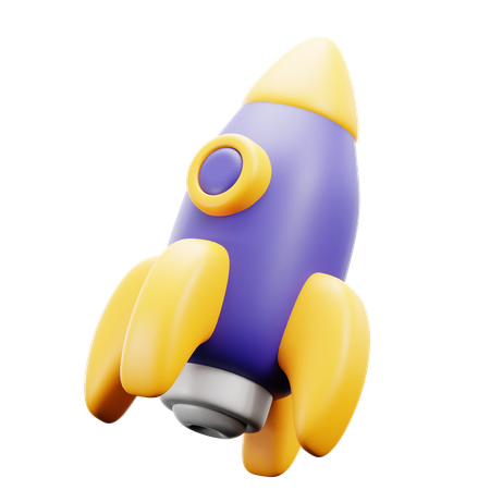 ロケット  3D Icon