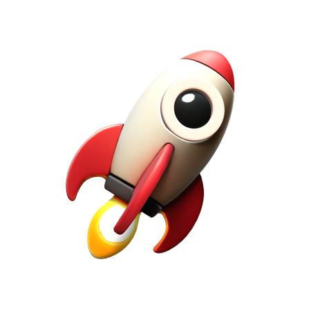 ロケット  3D Icon