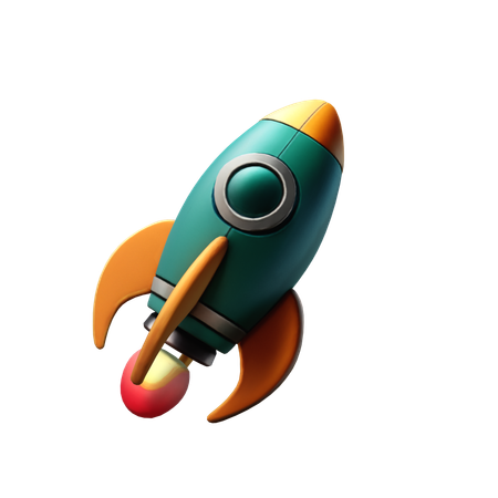 ロケット  3D Icon