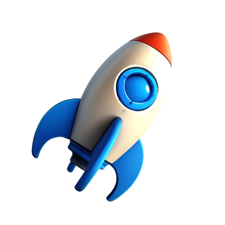 ロケット  3D Icon