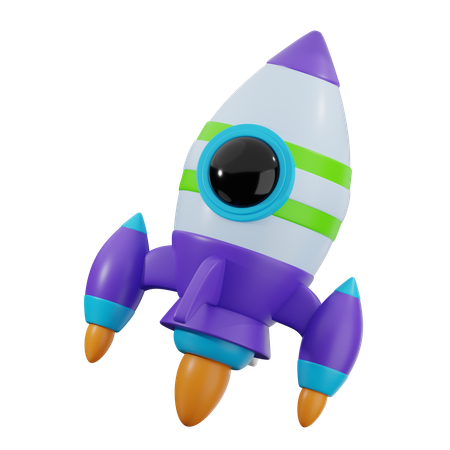 Rocket  3D Icon