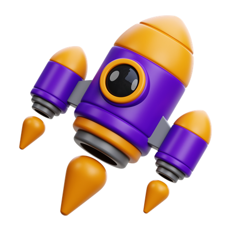 로켓  3D Icon